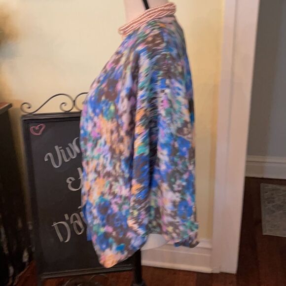 Kimchi Blue M/L Open Front Fly Lined Cape Kimono U/O - Picture 3 of 5